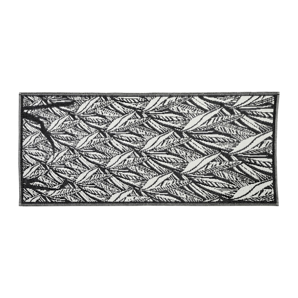 TAPIS MADERIA NOIR+ECRU 180X80