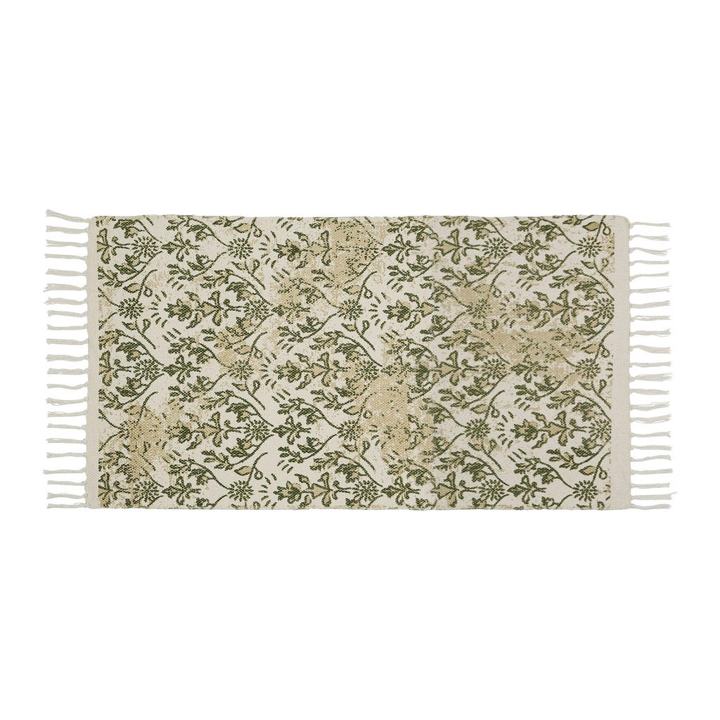 TAPIS GREEN WASH C+KAKI 140X70
