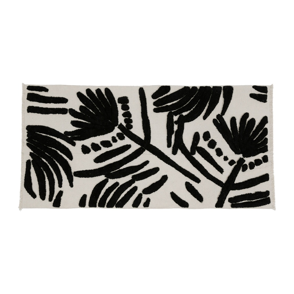TAPIS BRONZE NOIR+BLANC 140X70
