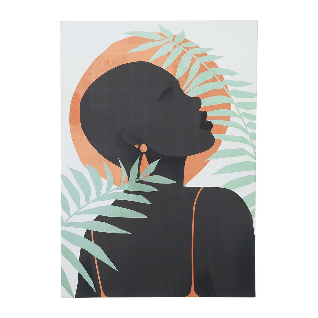 TABLEAU BRUN 70X100CM TOILE