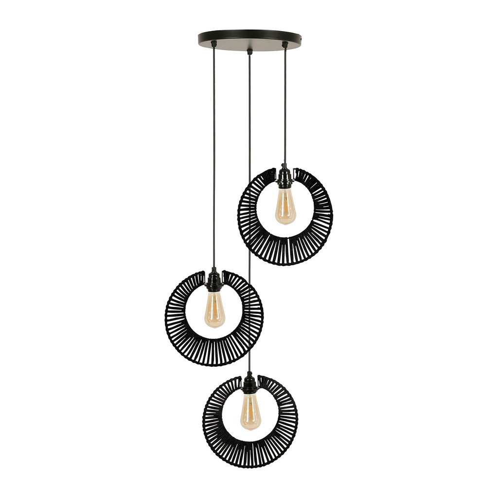 Suspension 3lamp Saori Nr H131