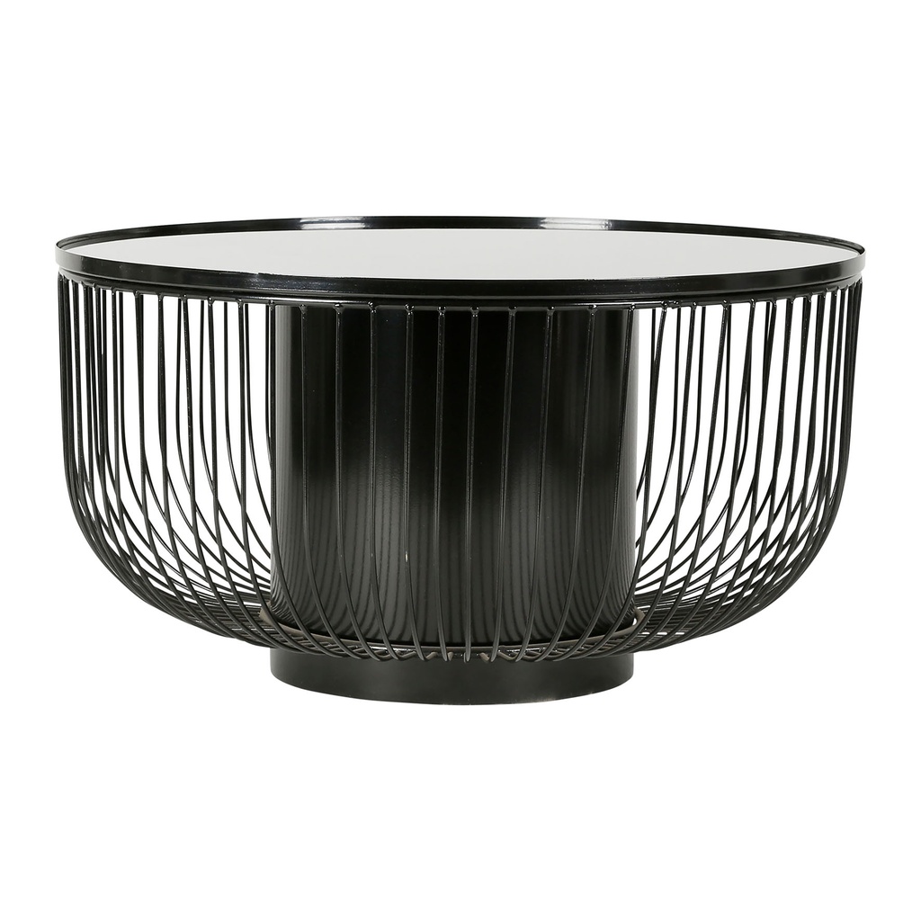 TABLE BASSE LAB NOIR D75XH40CM