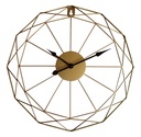 HORLOGE FILAIRE STRUCTURE DORE 40X40X3,5

