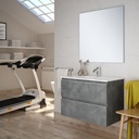 Meuble bas, Mod.INGLET, 80cm, CIMENT. 