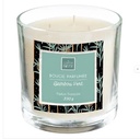 BOUGIE EN POT VERRE DESSIN ET PARFUM BAMBOU