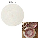 SET DE TABLE DECORATIF D34CM  COTON