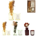 BOUGIE PARFUMEE ET FLEURS SECHEES