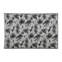 TAPIS PALMEA NOIR+ECRU 180X120