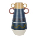 VASE EXALTATION NOIR D17XH28CM