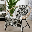 PLAID ZIANA ECRU 125X150