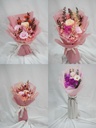 BOUQUET DE FLEURS SECHÉES ROSE