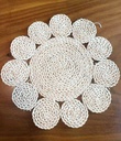 SET DE TABLE X3 DECORATIF FLEUR EN MAÏS D38CM