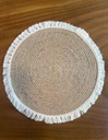 SET DE TABLE X3 DECORATIF ROND EN OSIER D38CM